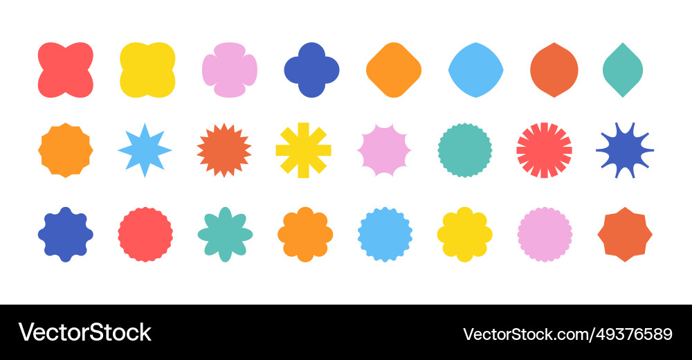 Abstract geometric shapes simple empty banners vector image