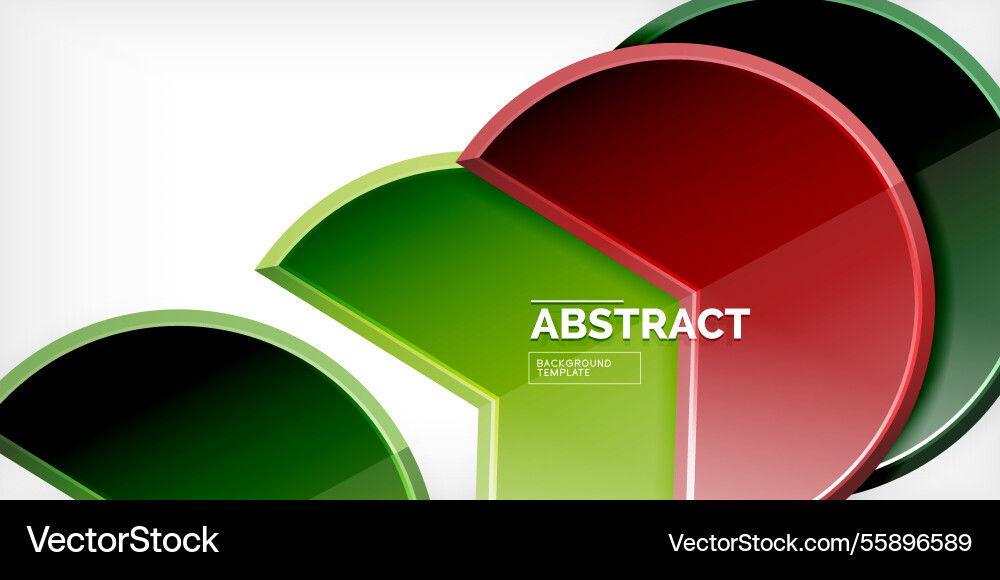 Trendy round shapes with triangular angle design Vector Image