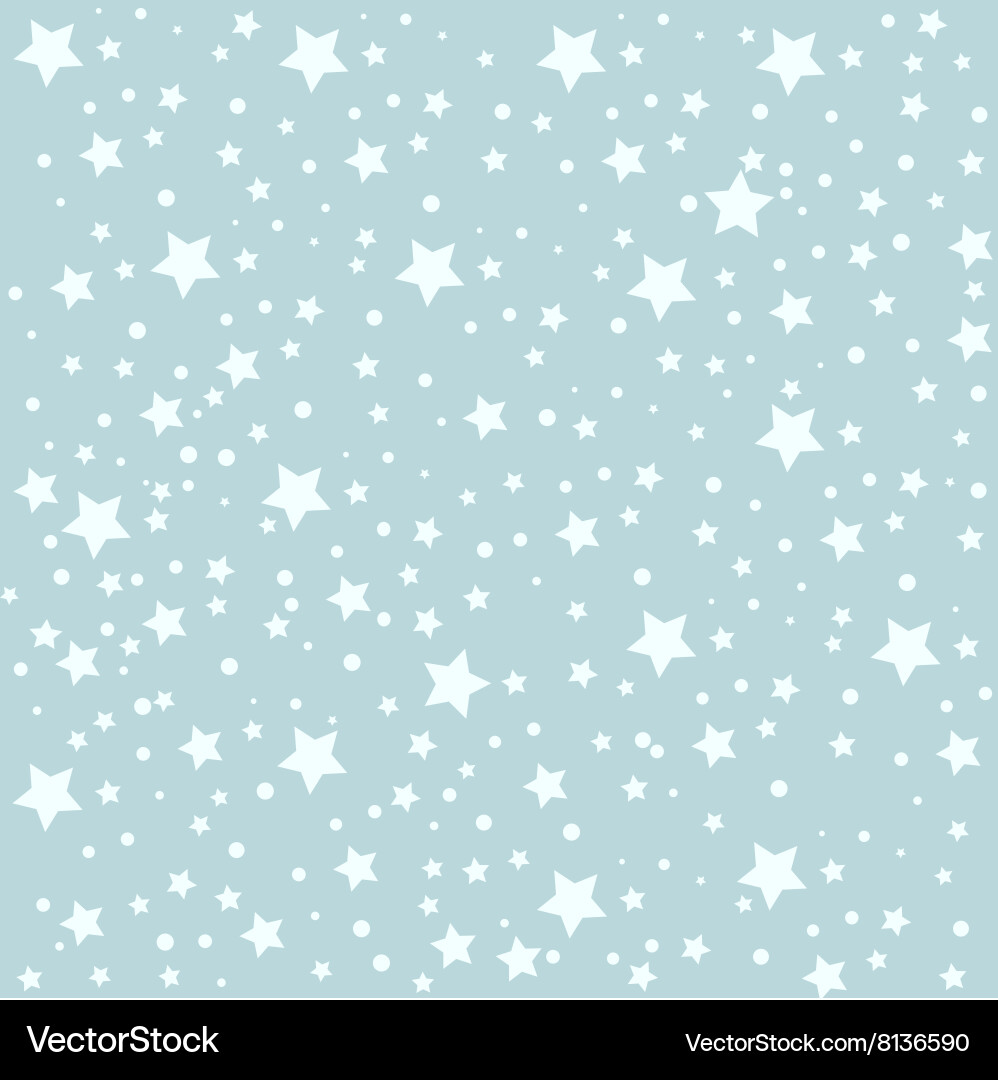 Celestial Stars Pattern Vector Image
