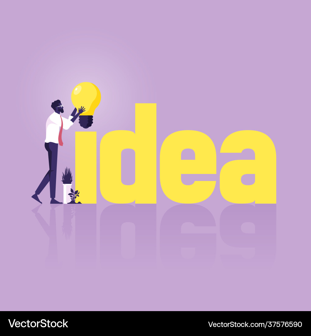 Concept creating and building idea Concept creating and building idea vector image