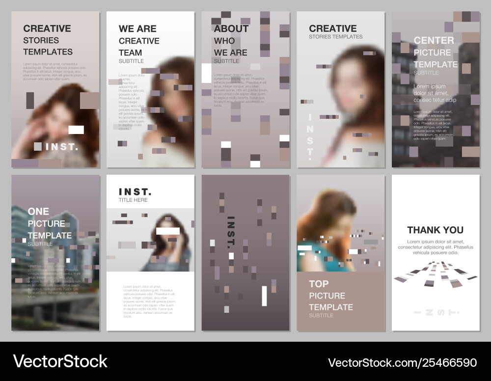 Creative social networks stories design vertical Creative social networks stories design vertical vector image