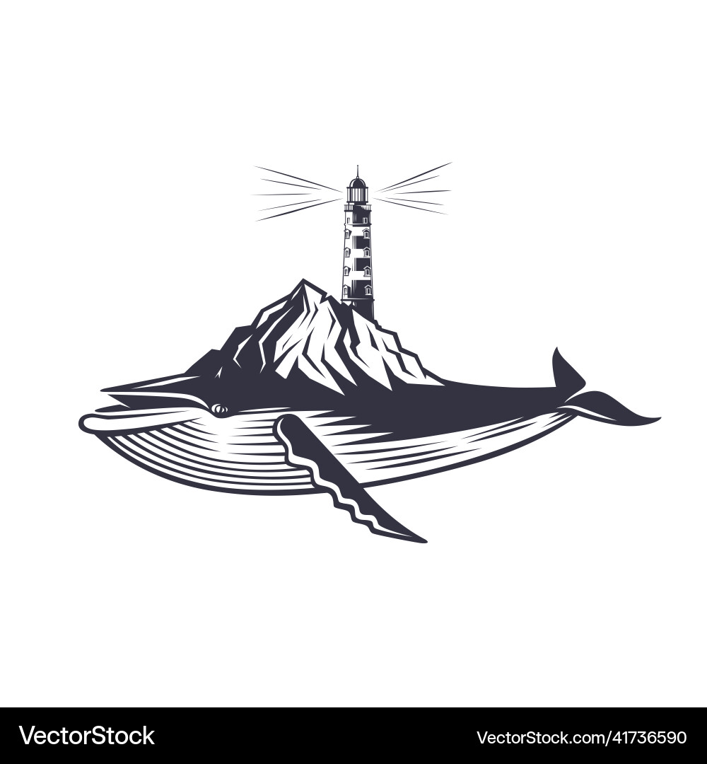 Humpback whale Royalty Free Vector Image - VectorStock
