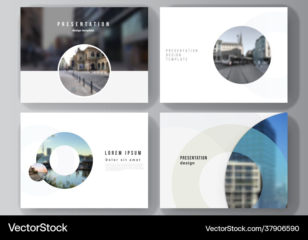 Layout presentation slides design Vector Image