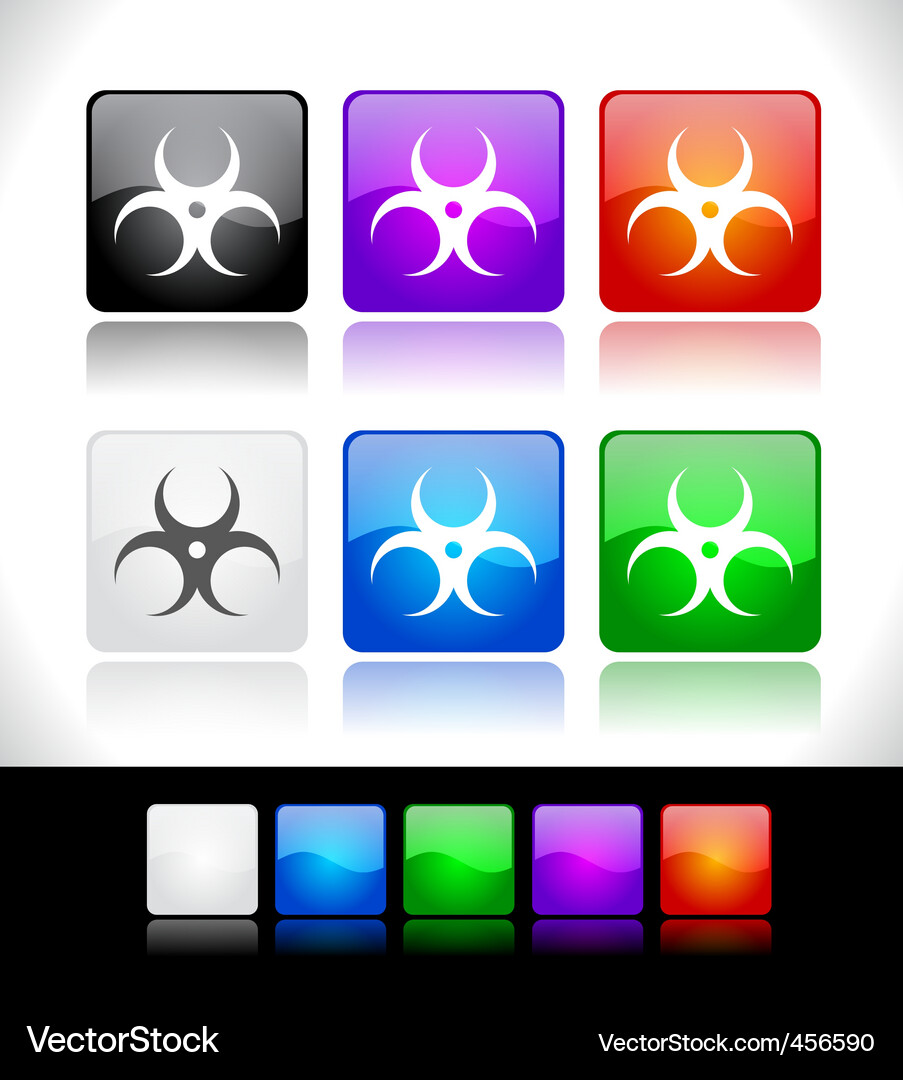Shiny Button Collection Vector Image