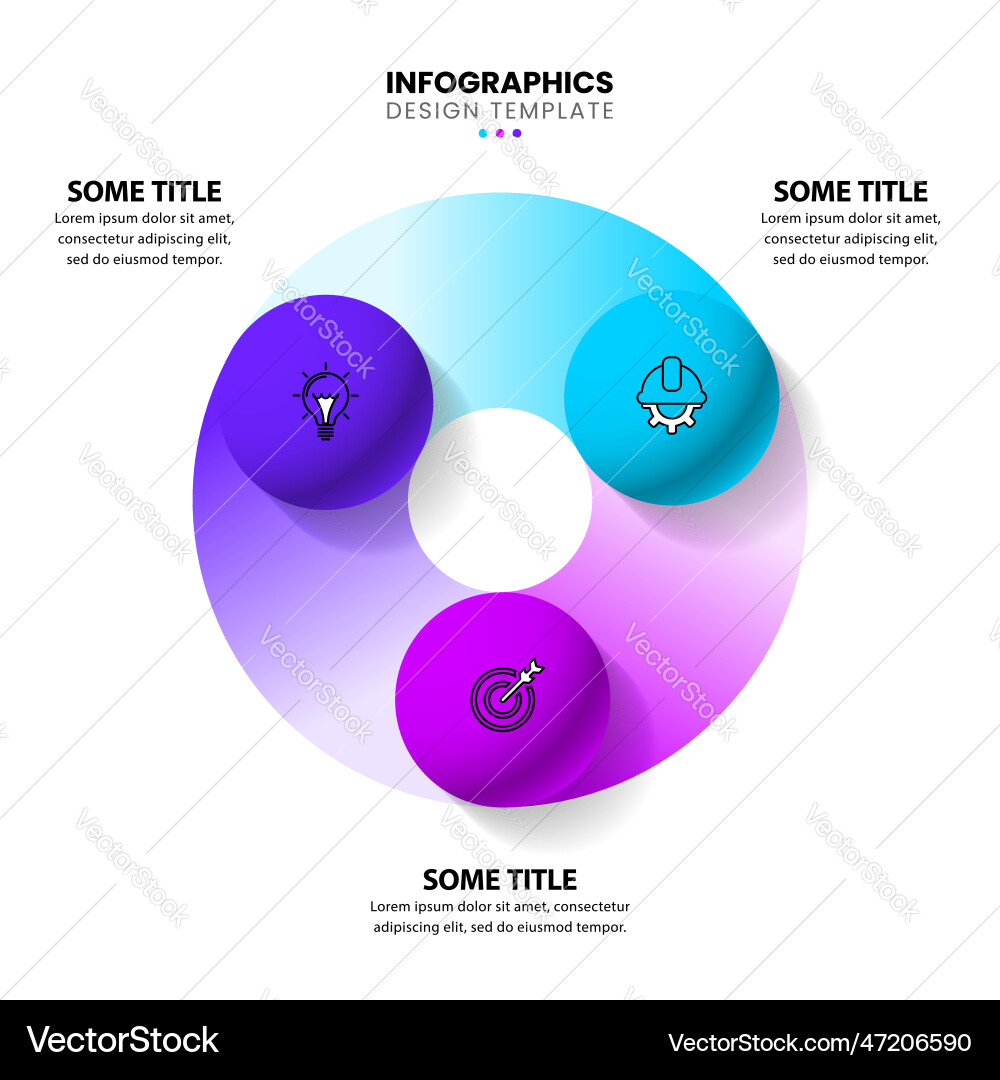 Workflow Infographic Template vector image