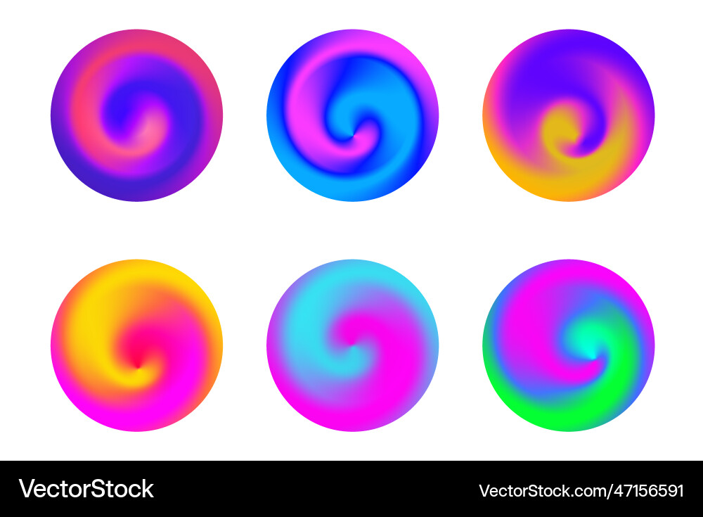Abstract circle smooth gradient fluid shapes Abstract circle smooth gradient fluid shapes vector image