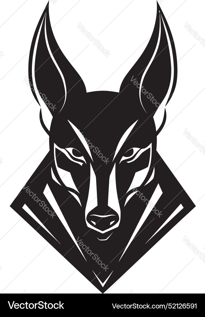 Digital daimon an abstract anubis design Digital daimon an abstract anubis design Vector Image