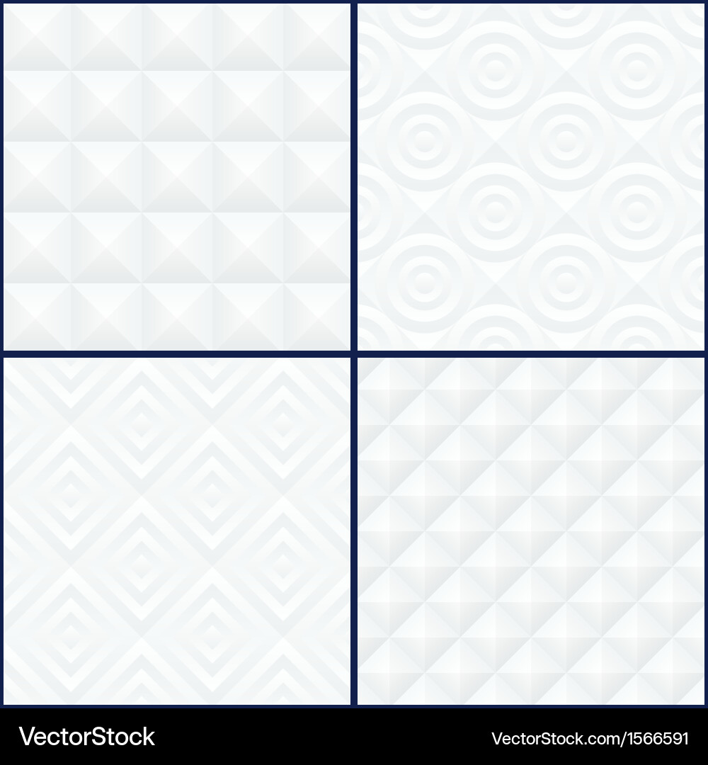Geometric Gray Patterns vector image
