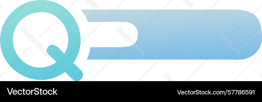 Minimalist q search icon design generative ai vector image