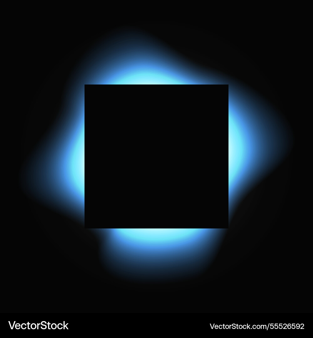 Square illuminate light frame with color gradient Square illuminate light frame with color gradient vector image