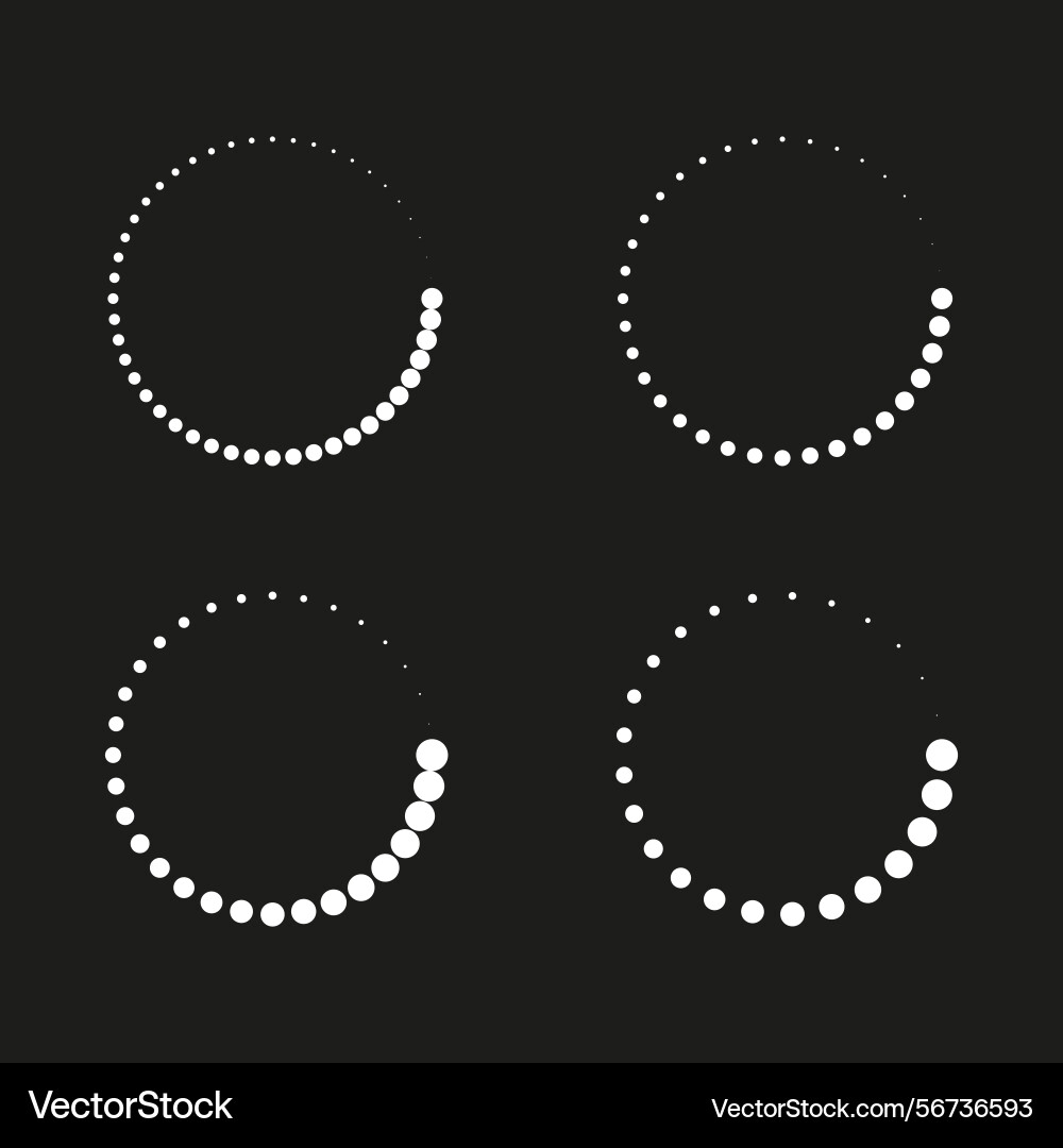 Circular dot shape halftone round form abstract Circular dot shape halftone round form abstract vector image