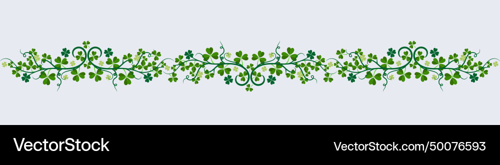 Elegant Decorative Shamrock Ornament Royalty Free Vector