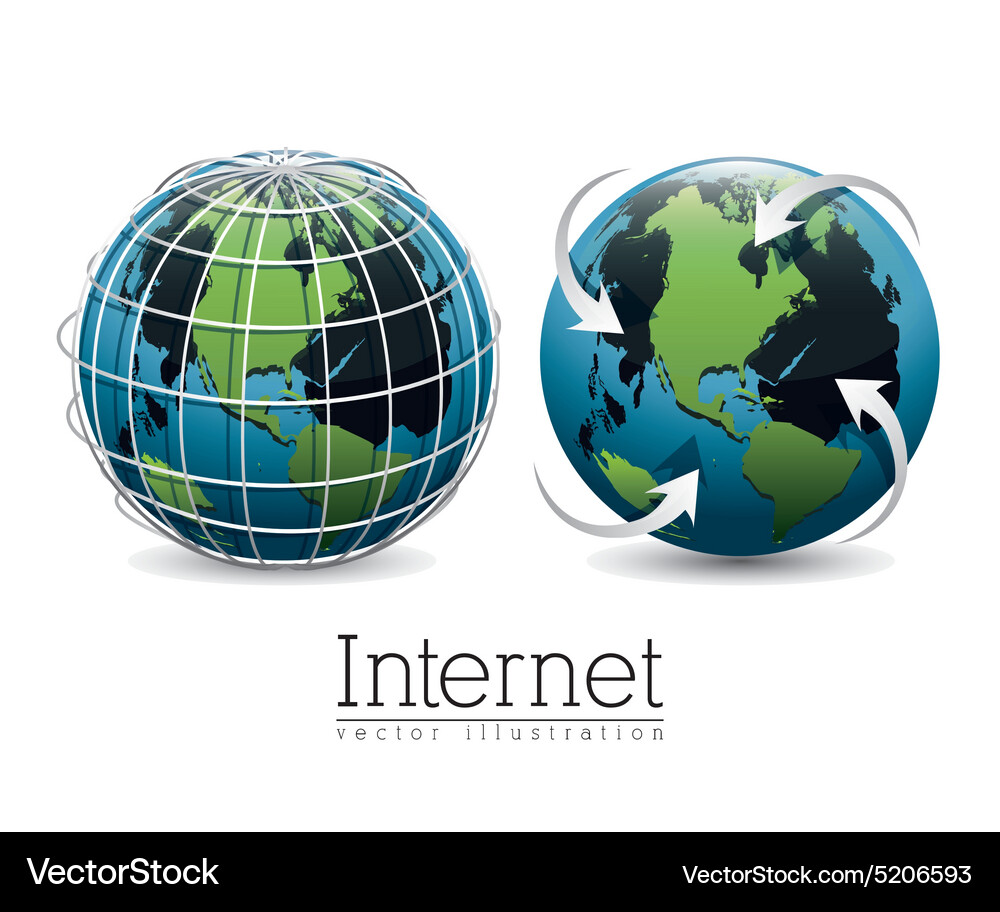 Internet icon design Vector Image