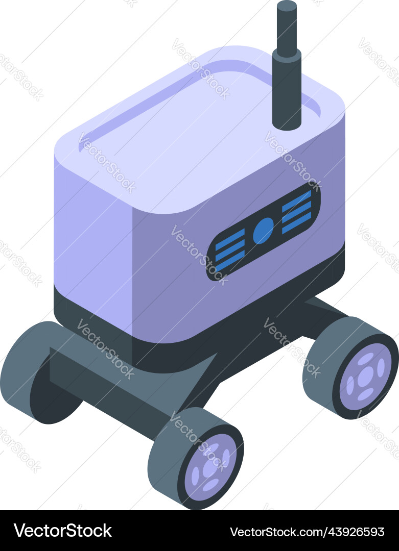 Robot machine icon isometric tech smart Vector Image