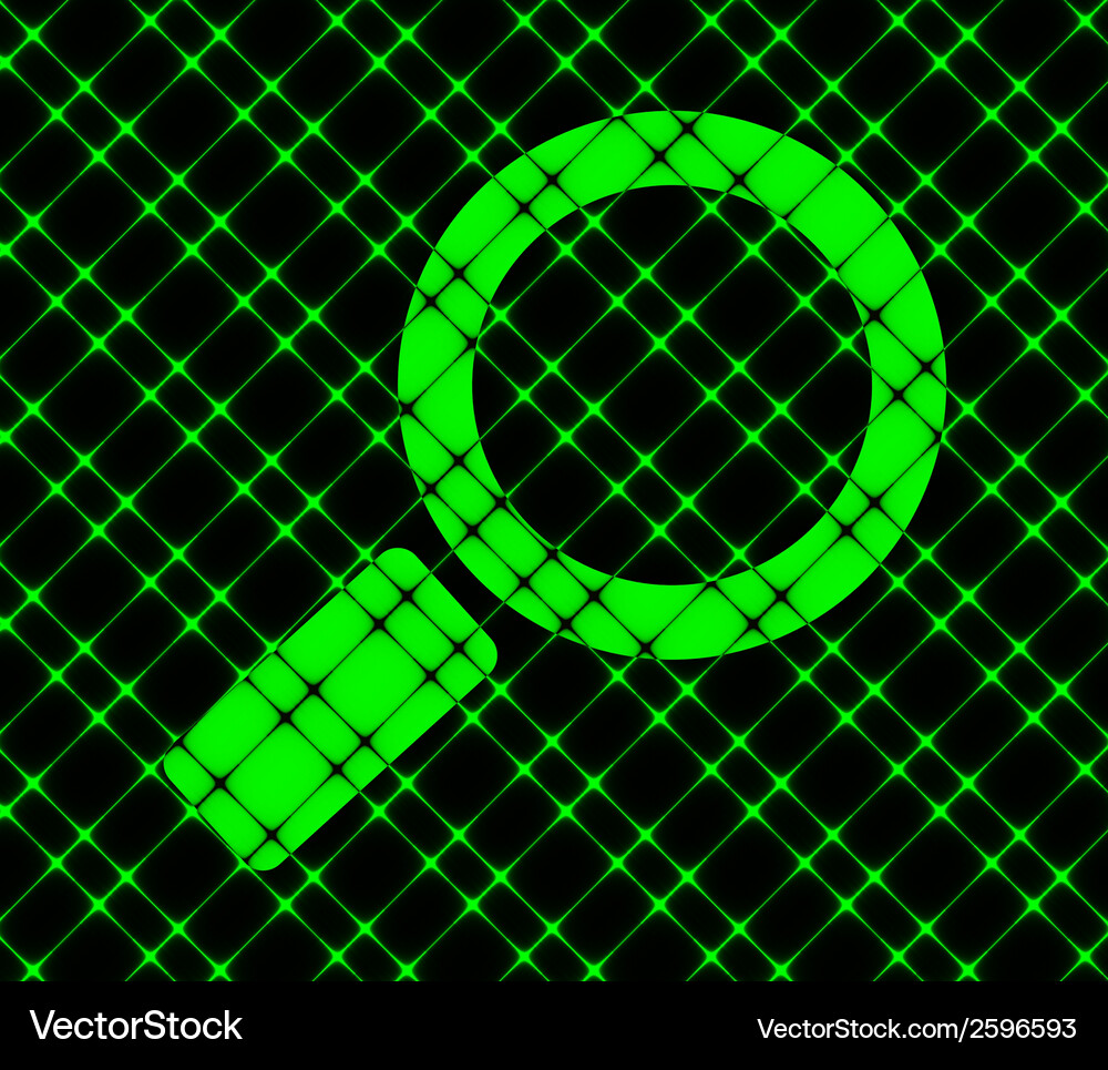 Search magnifier flat modern web button and space Vector Image