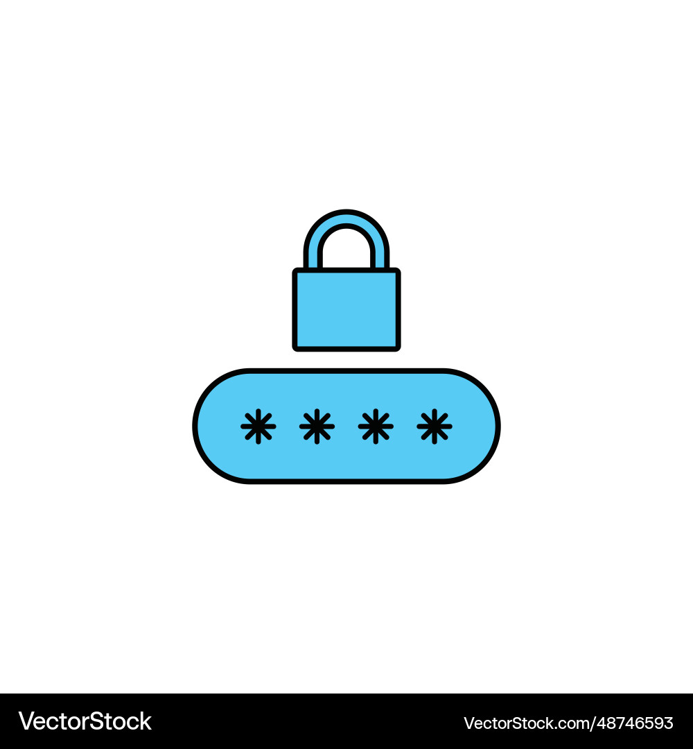 Secure password icon Secure password icon vector image