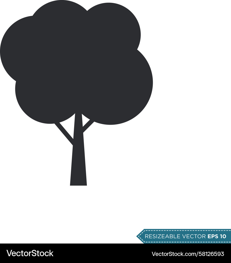 Tree Icon Template – Botanical Vector Image