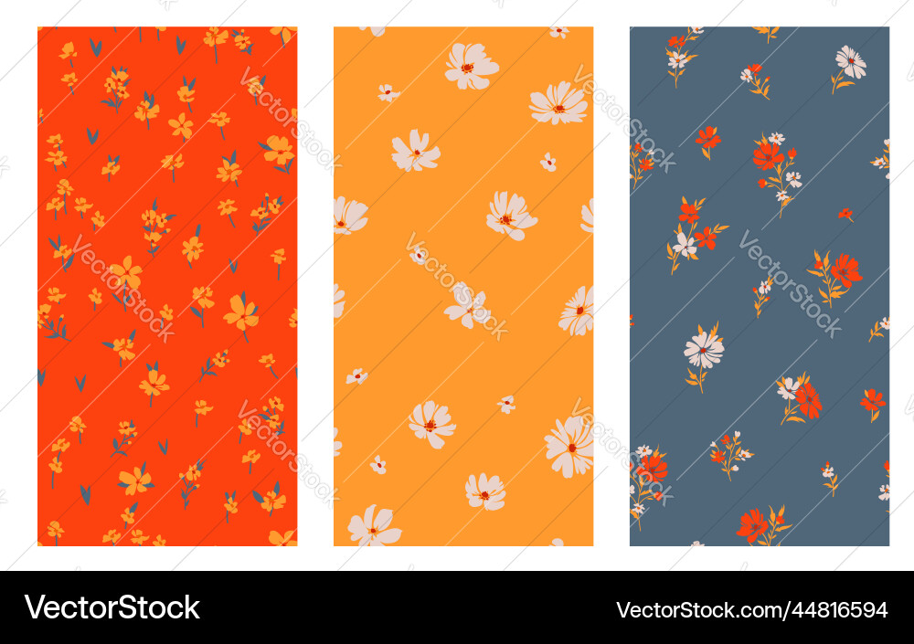 Design of spring print with flowers for textile Design of spring print with flowers for textile vector image
