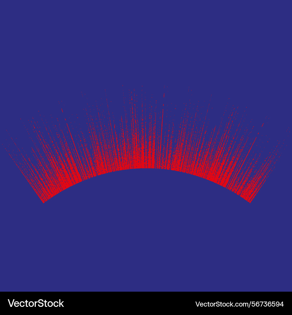 Red spikes arc sharp energy burst abstract curve Red spikes arc sharp energy burst abstract curve vector image