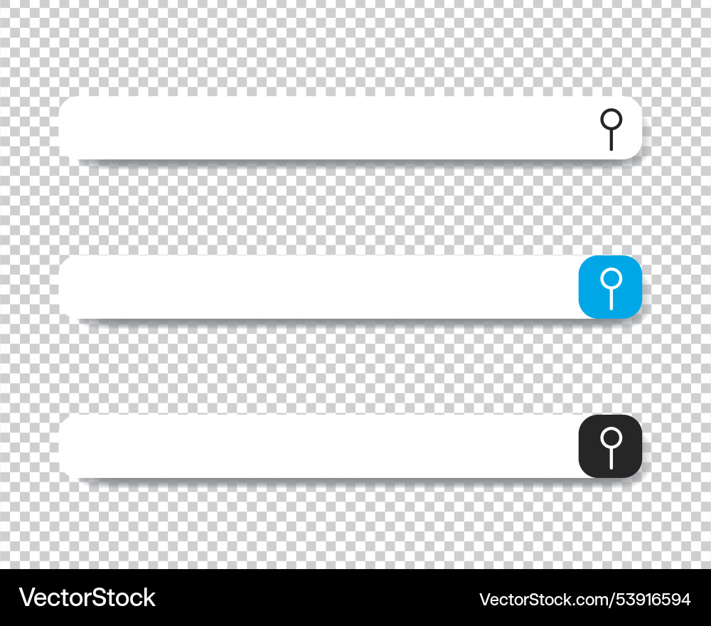 Search bar for web browser set vector image