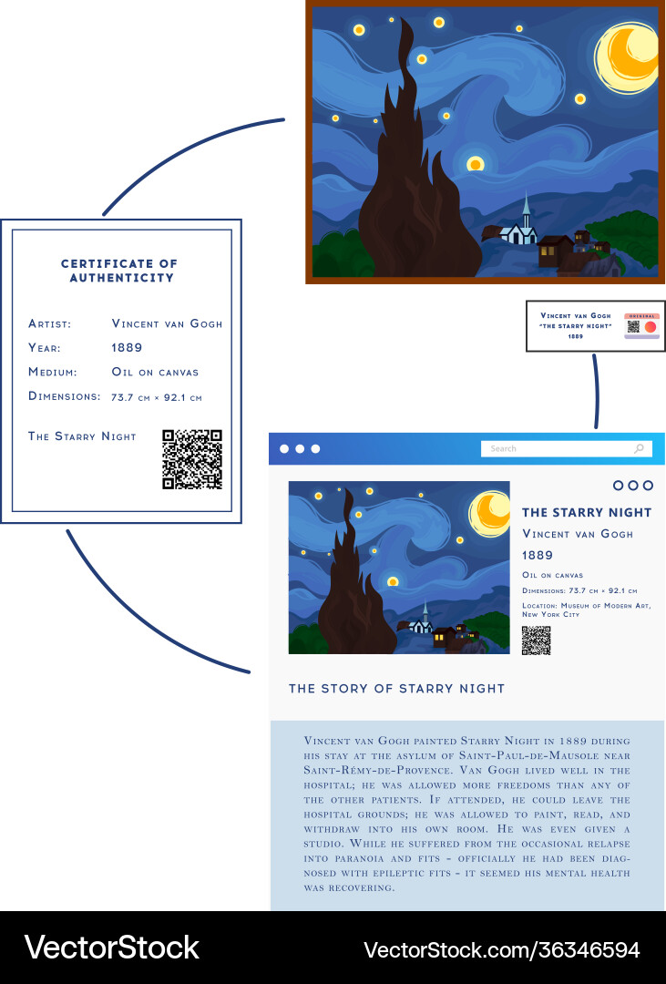 Secure certificates authenticity art Secure certificates authenticity art vector image