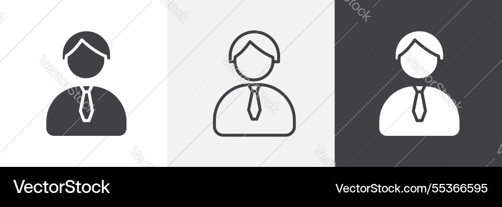 Man icons collection graphic designs for ui vector image