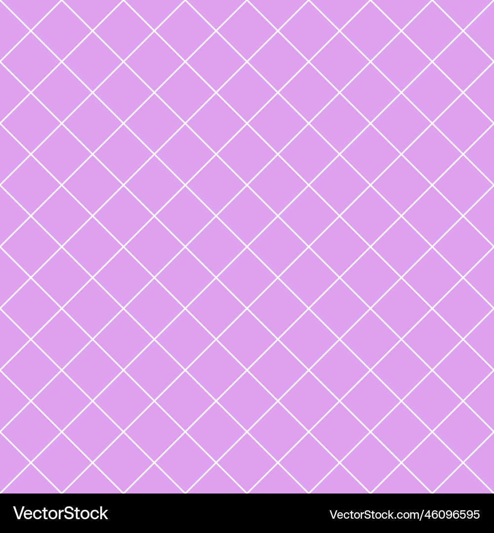 Purple seamless diagonal grid pattern vector image