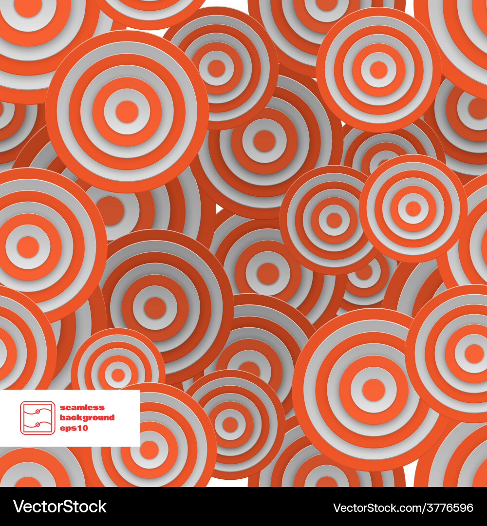 Abstract seamless circles pattern vector image