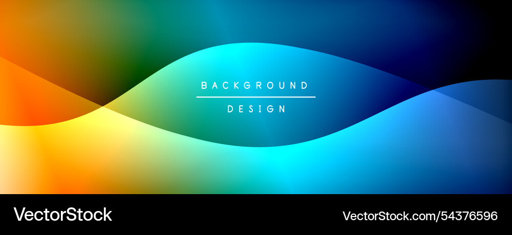 Bright rainbow style color gradient with curve Bright rainbow style color gradient with curve vector image