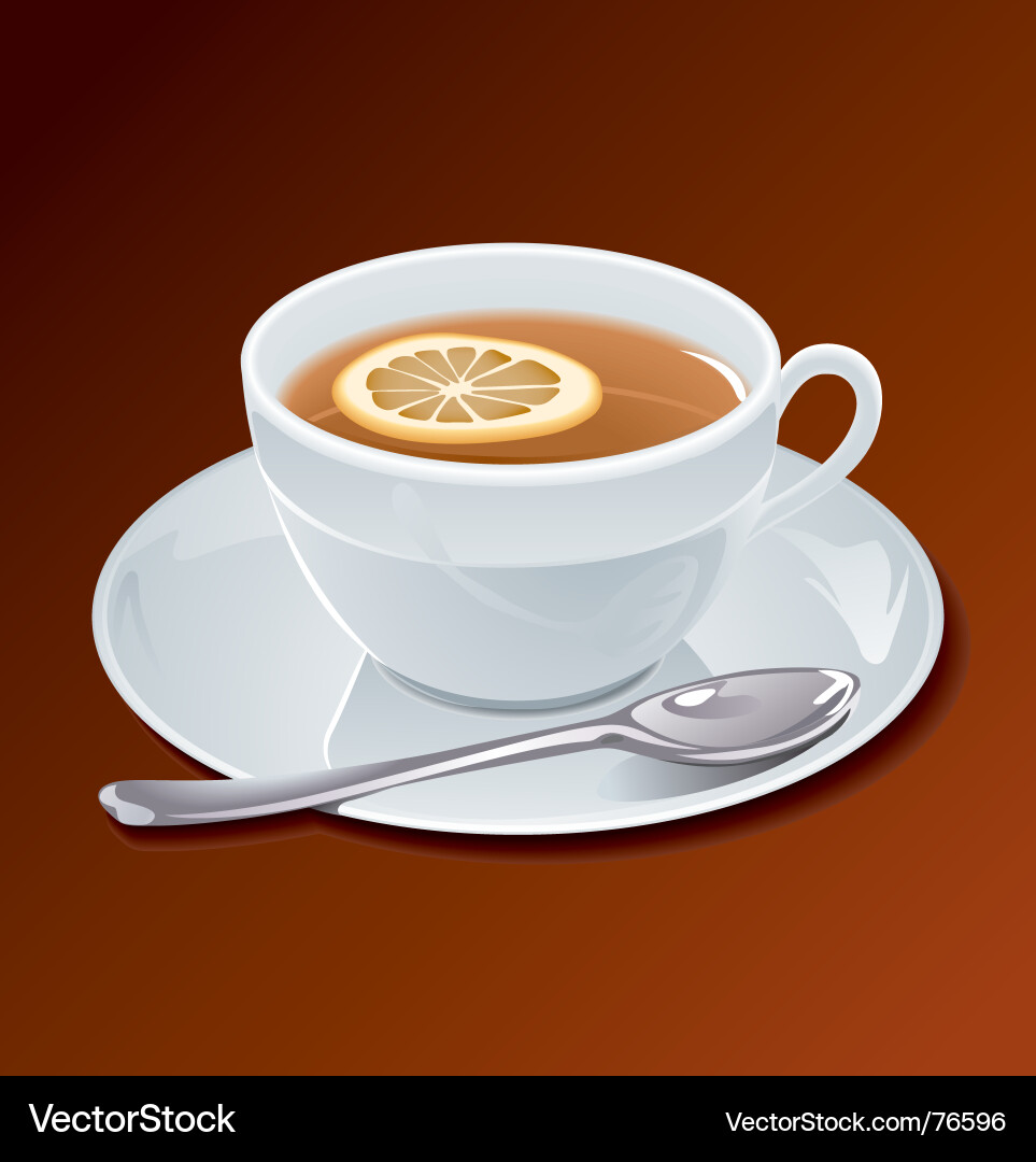 Cup off tee Royalty Free Vector Image - VectorStock 