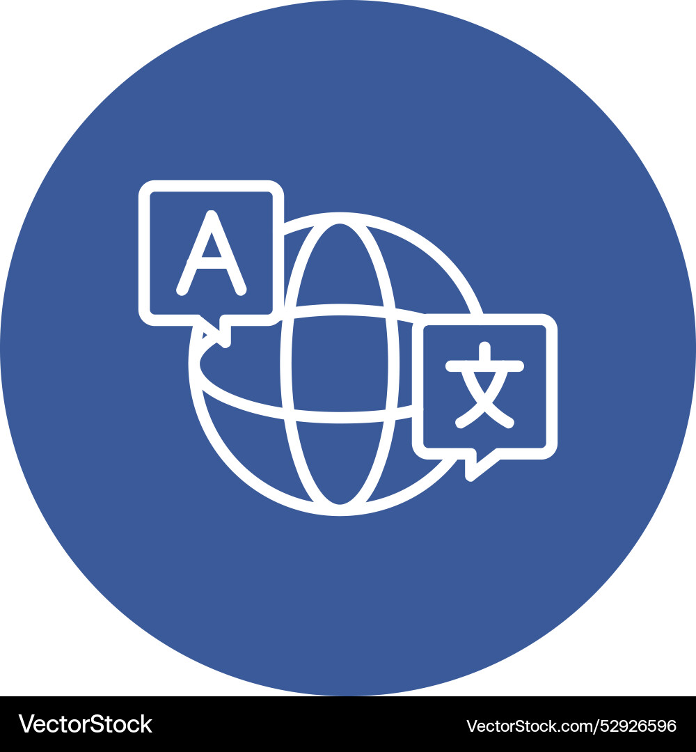 Foreign language icon design Vector Image