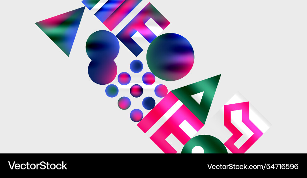 Triangles circles squares rectangles design Triangles circles squares rectangles design Vector Image