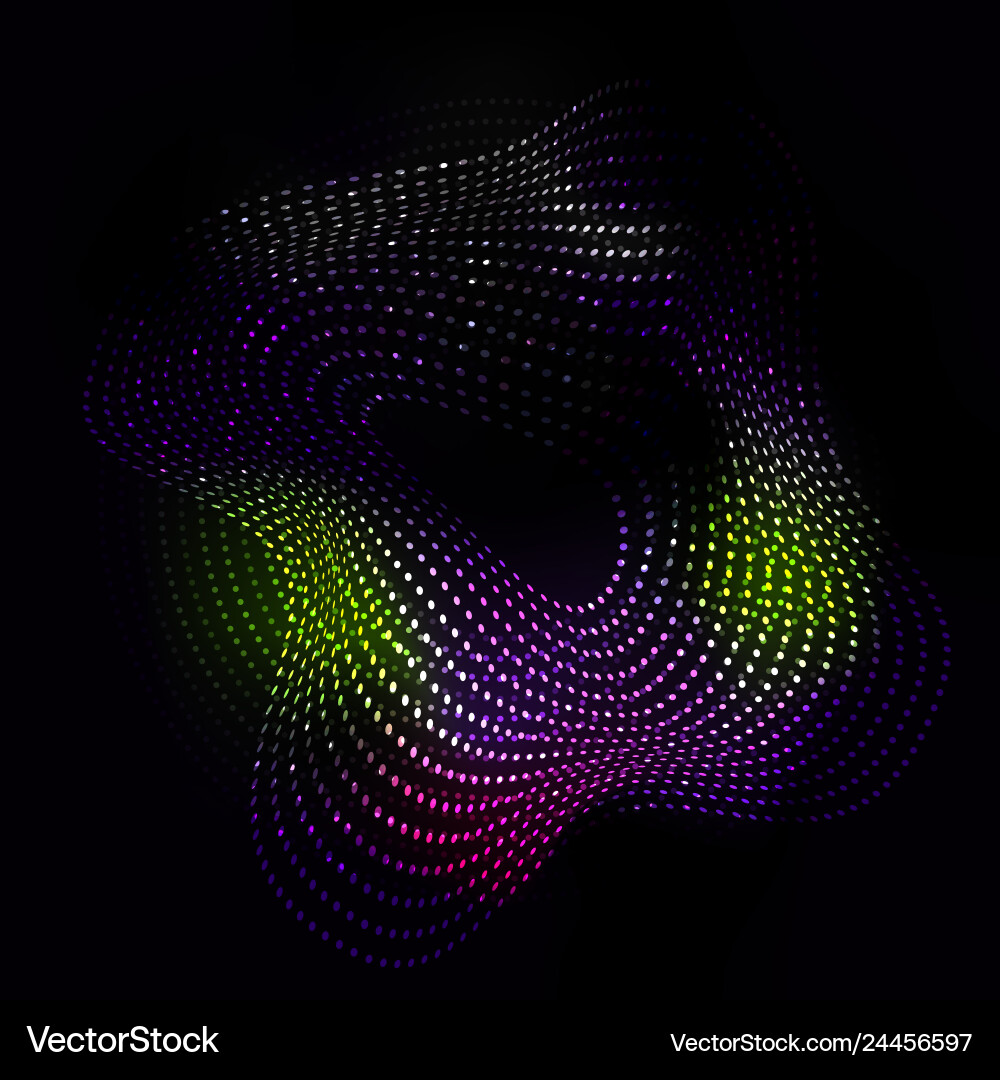 Big data visualization fractal element with lines Big data visualization fractal element with lines vector image