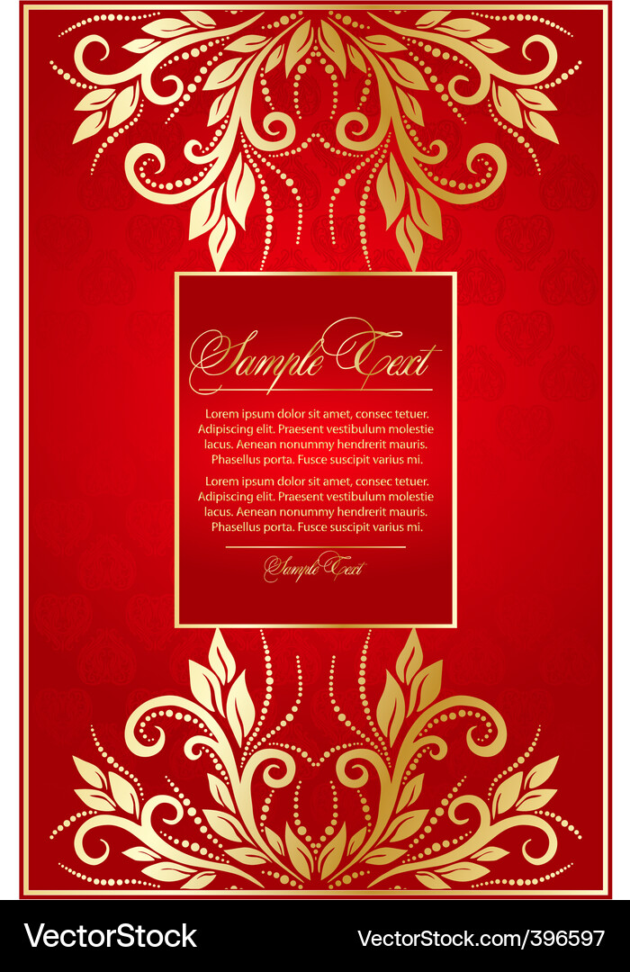 Elegant red background Vector Image