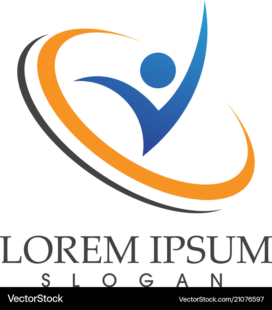 Human Health & Wellness Logo vektorbild