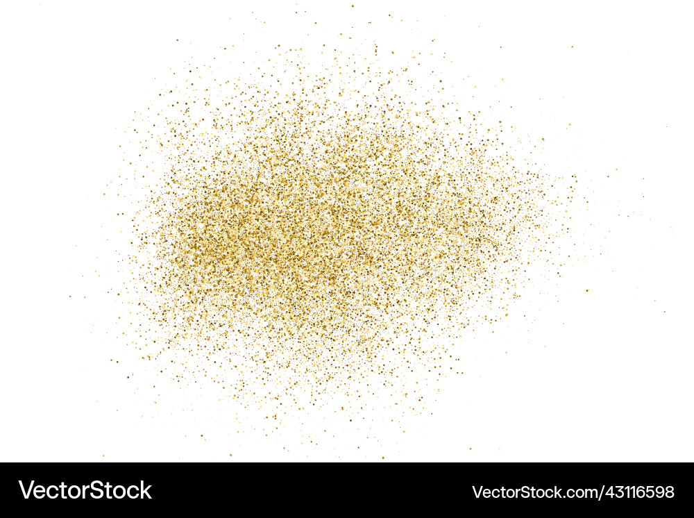 Gold glitter texture Gold glitter texture vector image