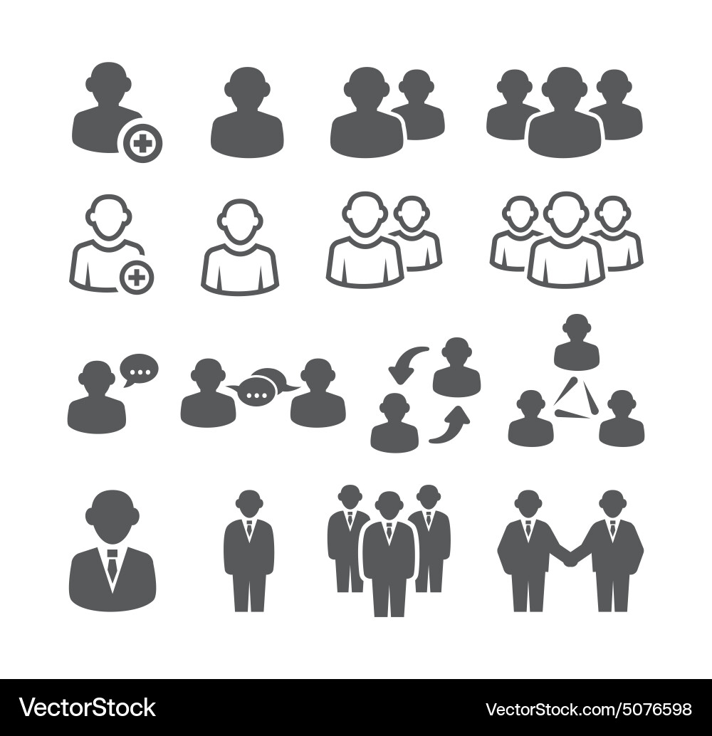 People icon Royalty Free Vector Image - VectorStock