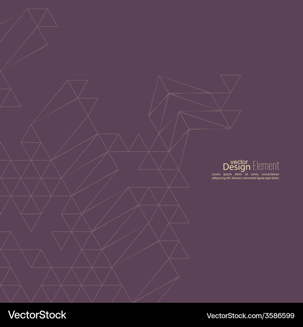 Creative abstract triangle pattern Vector Image