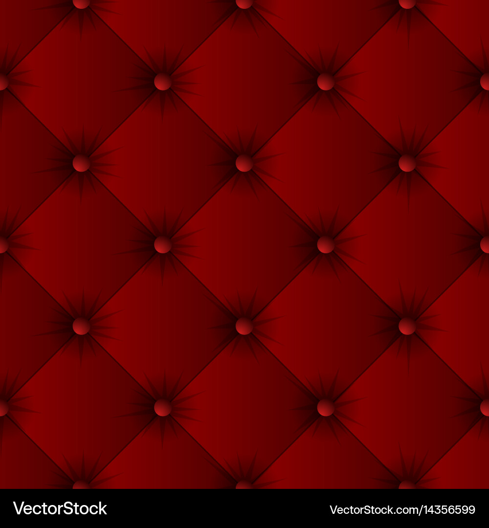Red Sofa Texture Seamless Pattern vector image