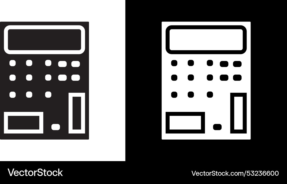 Calculator icomn simple symbol Calculator icomn simple symbol vector image