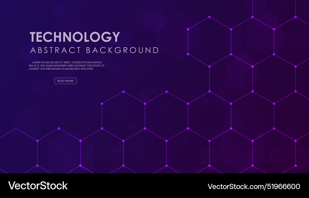 Digital technology background abstract hexagons Digital technology background abstract hexagons vector image