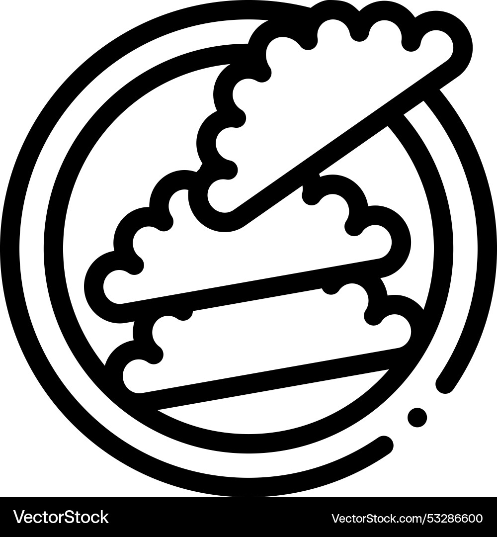 Empanada icon thin linear style design isolated Vector Image