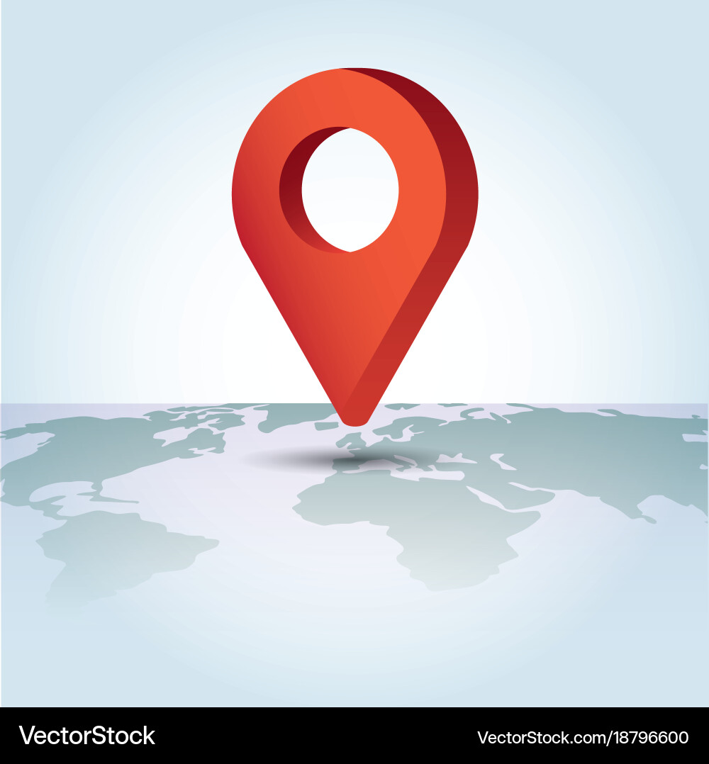 Global Location Pointer Icon vector image
