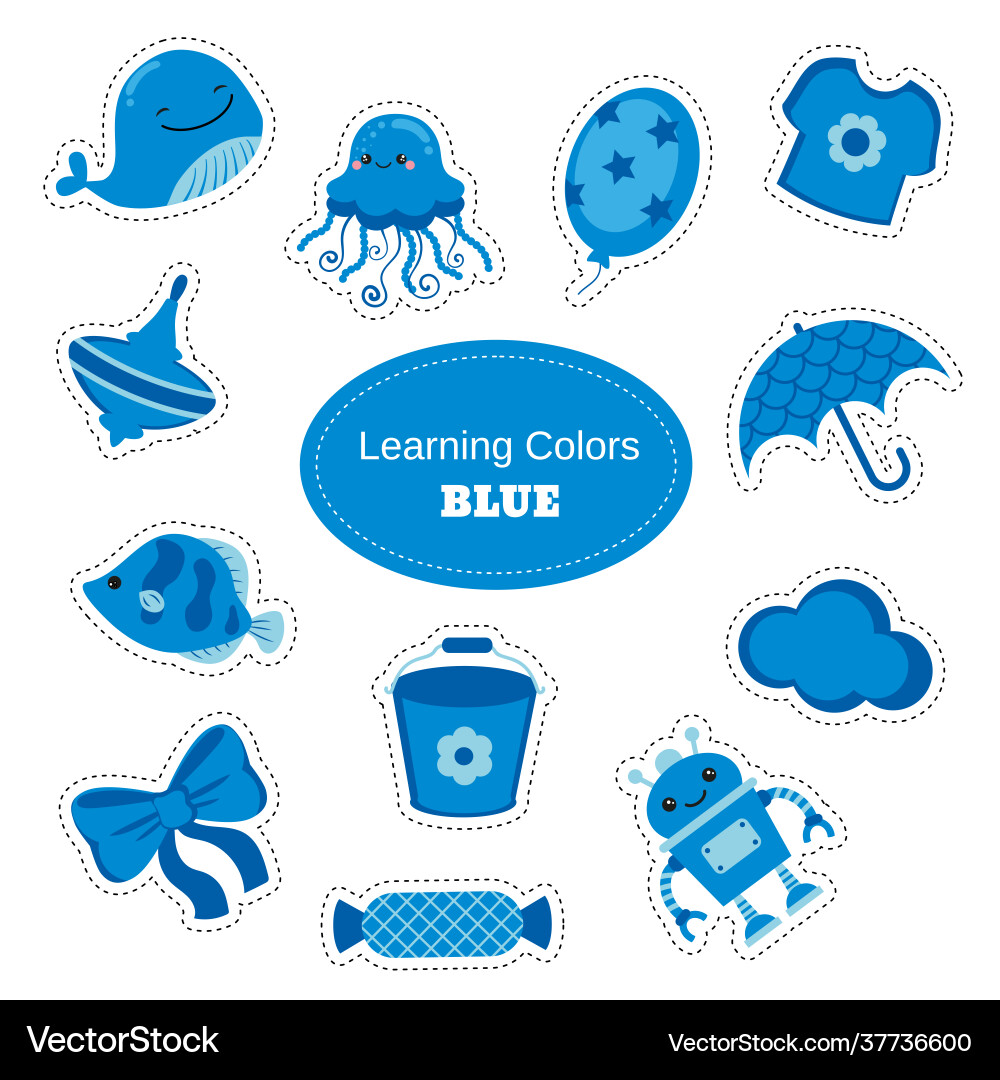 Learn color Learn color vector image