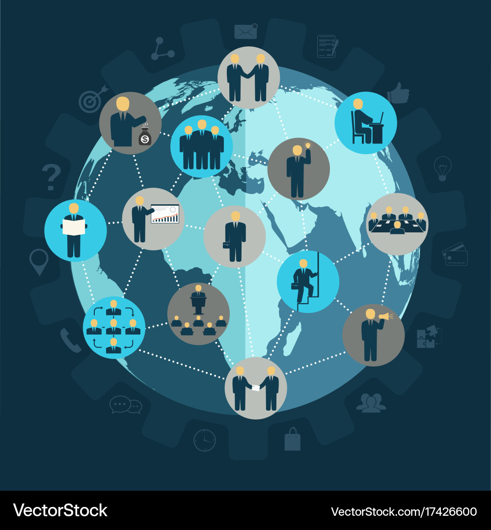 Teamwork & Networking Vector Image
