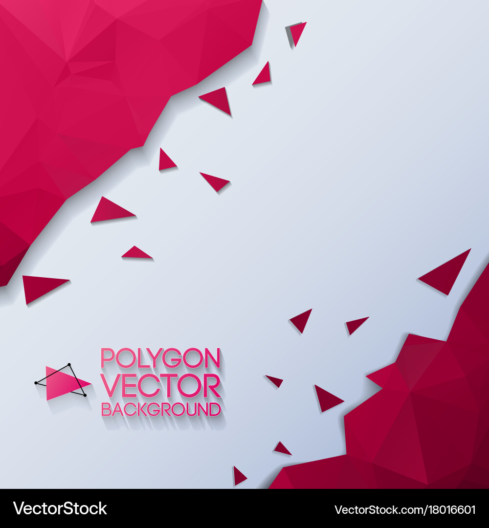 Abstract polygon background vector image