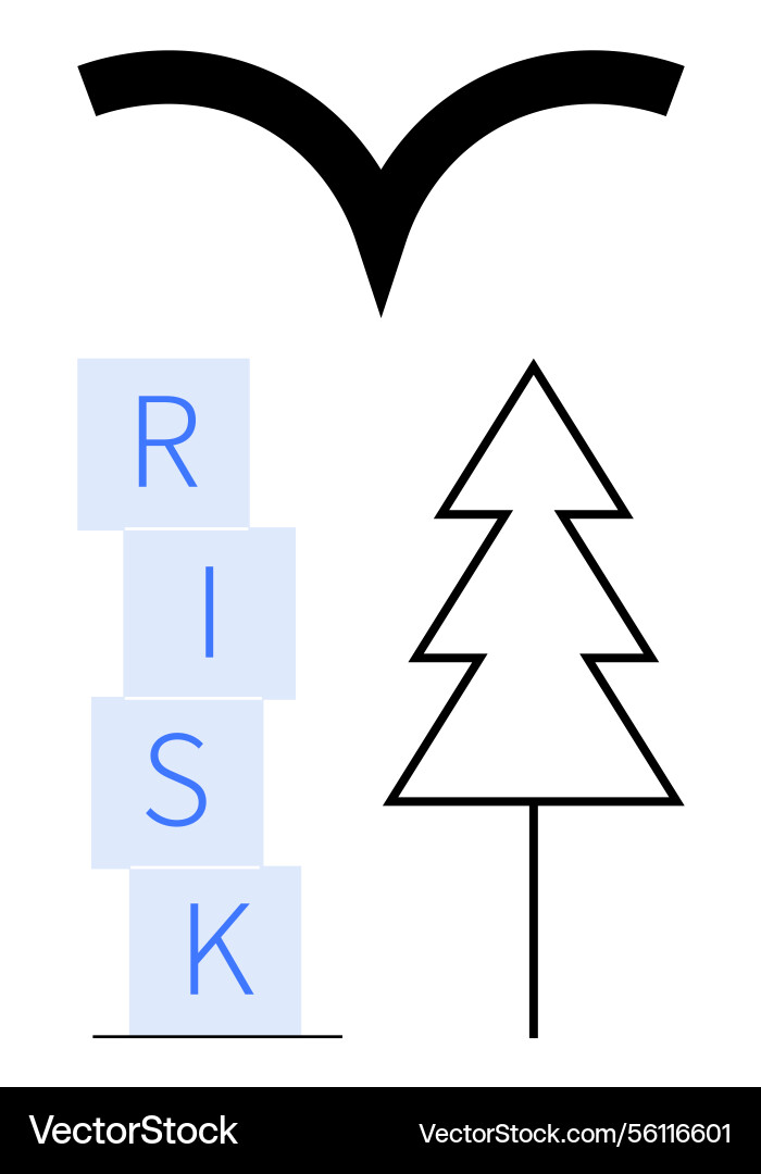 Balancing risk blocks with abstract concepts Balancing risk blocks with abstract concepts vector image