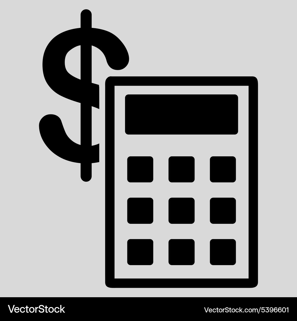 Calculation icon from commerce set Vector Image