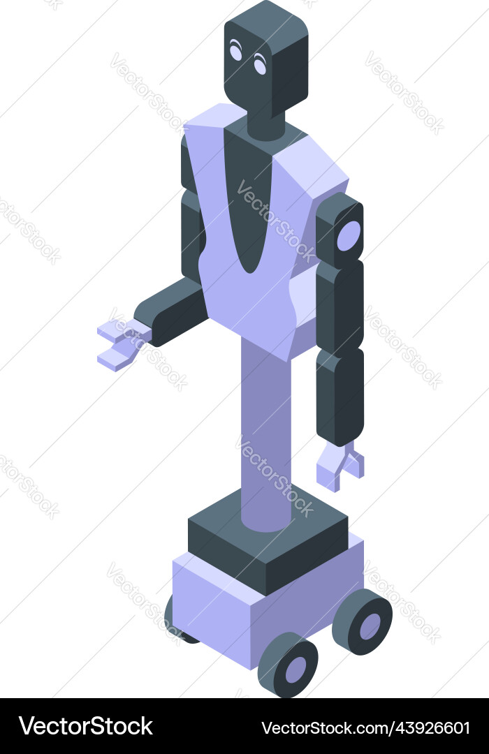 Robotics space icon isometric smart tech Vector Image