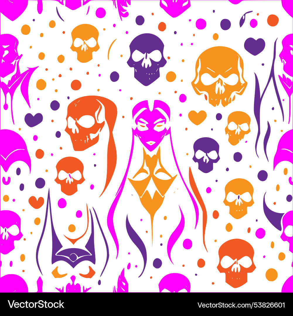 Vampire abstract pattern seamless Vampire abstract pattern seamless Vector Image